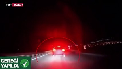 Trafik güvenliğini tehlikeye atan sürücü yakalandı