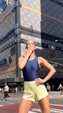 Girl Dancing Fearlessly on a Busy Road — Public Stunned by Unexpected Street Performance!