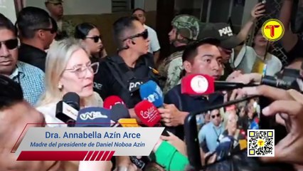 ANNABELLA AZÍN, MADRE DEL PRESIDENTE, ACUDIÓ A SUFRAGAR JUNTO A SU HIJO DANIEL Y SU NUERA LAVINIA