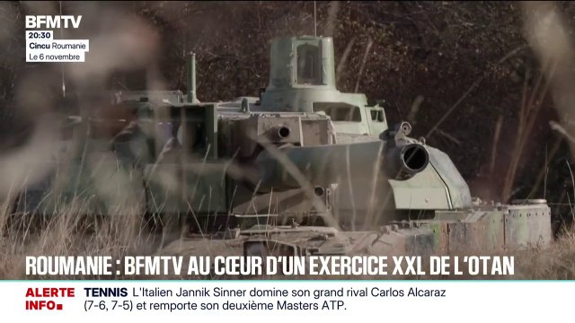 En Roumanie, les équipes de BFMTV ont pu assister à un exercice militaire géant de l'Otan