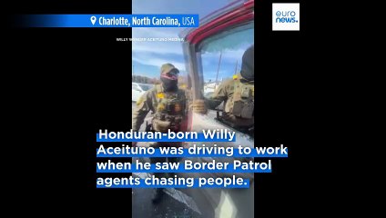 Immigration crackdown in Charlotte:  Man films car window being smashed by agents