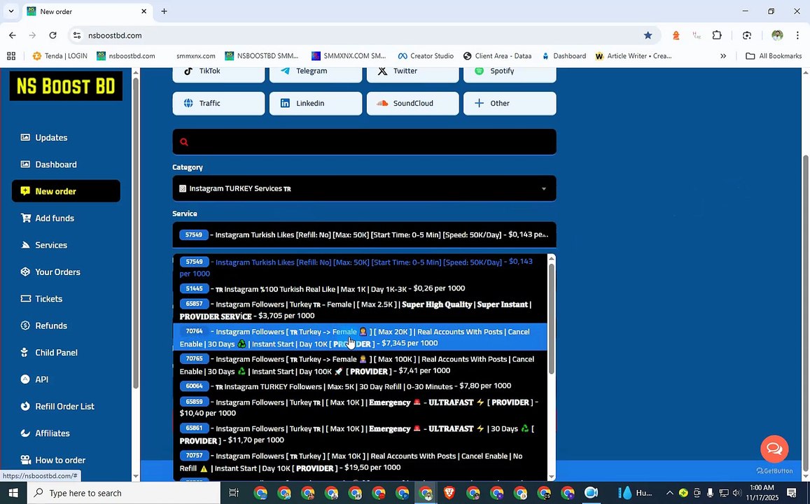 Smm panel in turkey | Turk Smm Panel | Looking to Buy Instagram Followers TURKEY? NSBOOSTBD.COM