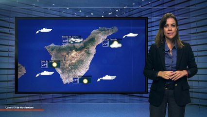 La previsión del tiempo en Canarias para el 17 de noviembre de 2025, en Atlántico Televisión.