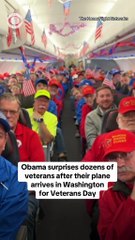 In honor of Veterans Day, former President Barack Obama surprised and thanked Korean and Vietnam War