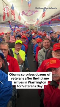 In honor of Veterans Day, former President Barack Obama surprised and thanked Korean and Vietnam War