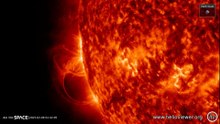 4K Footage Of Powerful Solar Flares Producing Dramatic Spitfire And Radio Blackout