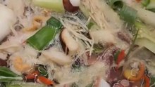 enoki mushrooms with octopus legs