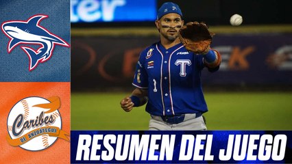 Resumen del juego Tiburones de La Guaira vs Caribes de Anzoátegui | 17 de noviembre de 2025