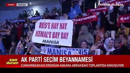 Cumhurbaşkanı Erdoğan AK Parti Seçim Beyannamesi'ni açıkladı
