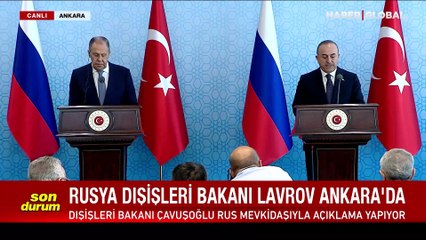 Çavuşoğlu ve Lavrov'dan ortak açıklama! Suriye ile normalleşme, Rusya - Ukrayna savaşı ve Tahıl Koridoru mesajları...