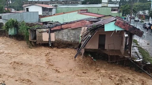 tn7-Fuertes lluvias dejan inundaciones y 28 incidentes en Pérez Zeledón este domingo-161125