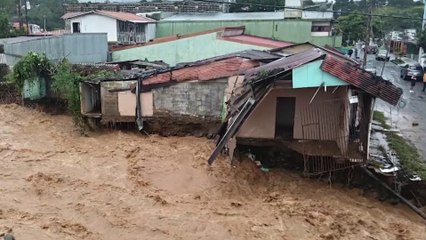 tn7-Fuertes lluvias dejan inundaciones y 28 incidentes en Pérez Zeledón este domingo-161125