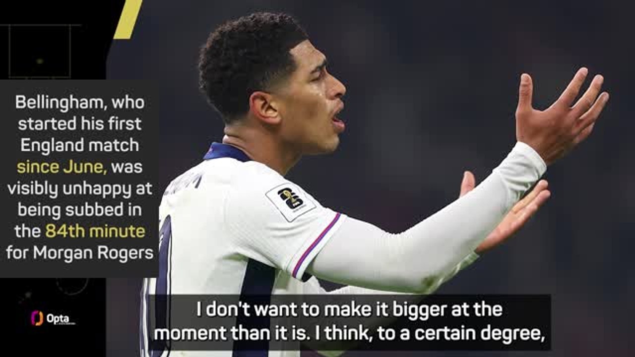 'Not the image that we want' - Tuchel on Bellingham's unhappy reaction to substitution