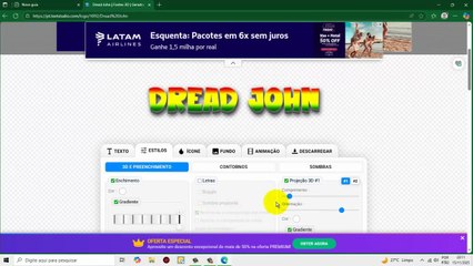 Como Criar Frase Nas Cores Reggae  Online Usando Uma Imagem Criada.