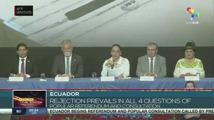 Ecuador | Rejection prevails in all 4 questions of popular referendum and consultation