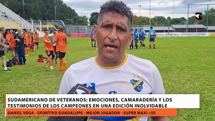 Sudamericano de Veteranos | testimonios de los campeones en una edición inolvidable