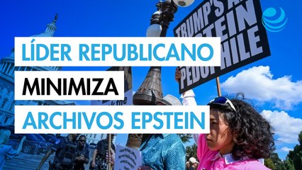 Presidente de la Cámara de Representantes de EU minimiza los archivos Epstein: "nada ocultan"