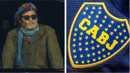 Johnny Depp en el bombonera; así presume su pasión por Boca Juniors el "Capitán Jack Sparrow"
