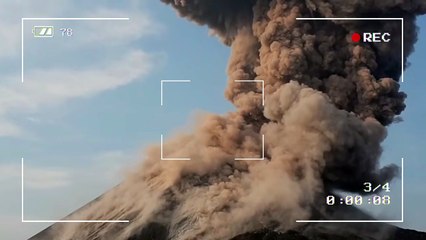 Krakatoa volcano explodes- spectacular huge eruption two months before 2018