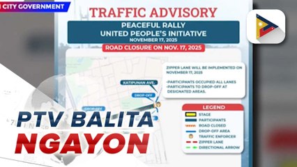 Quezon City gov't, naglabas ng alternatibong ruta para sa pangalawang araw na Peace Rally ng UPI
