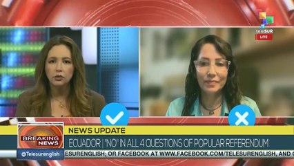 Luisa Gonzalez: “This "NO" marks one of the strongest failures in the political history of Ecuador”