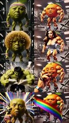 Budi Di Di Dun🍏💪 vs Udin Din Din Dun🍊💪 _ Italian Brainrot