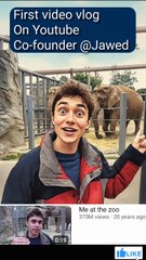 AI YouTube first video 🥇 me at the zoo with Jawed co-founder of YouTube