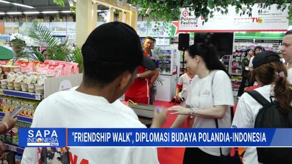 Keseruan Warga Polandia dan Indonesia Ikuti Friendship Walk, Rayakan 70 Tahun Diplomasi Kedua Negara