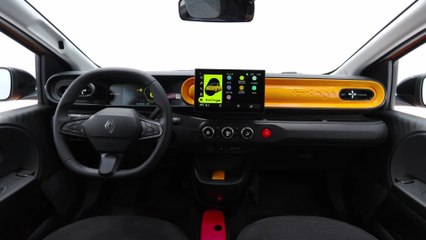 Renault Twingo E-Tech electric Interior Design in Mango Yellow