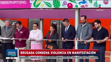 Clara Brugada condena violencia en marcha del Zócalo | Imagen Noticias Fin de Semana