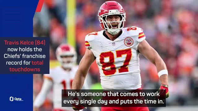 'Leader' Kelce deserves Chiefs' touchdowns record - Mahomes