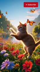 dog rescue poor cat from lake water #ai #shorts #cat #dog