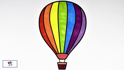 Drawing and Coloring a Hot Air Baloon