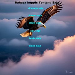 bahasa inggris tentang kosa kata saja