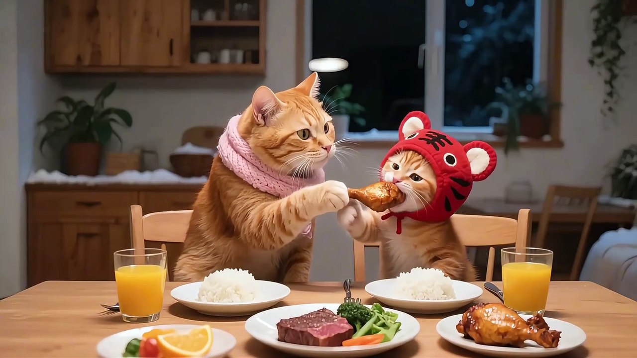 Tiger-Hat Kitten Runs a Marathon—From Stumbles to a Big Trophy!