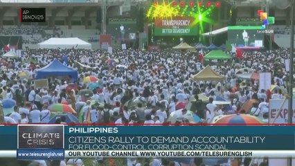 Philippines: Citizens rally to demand accountability for flood-control corruption scandal
