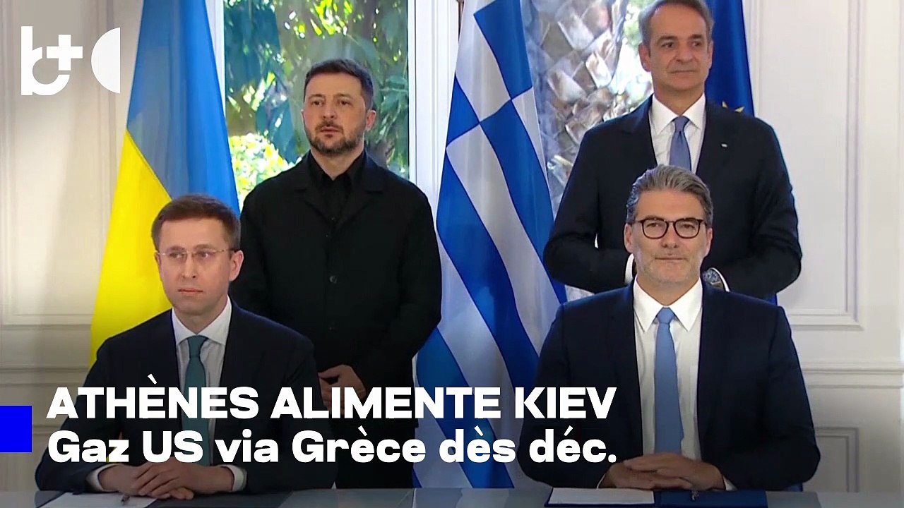 La Grèce fournit du gaz à l'Ukraine. L'accord signé par Mitsotakis et Zelensky à Athènes