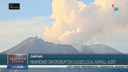 Japan: Minamidake crater eruption causes local ashfall alert