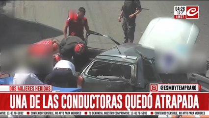 Triple choque en Córdoba termina con varias personas internadas