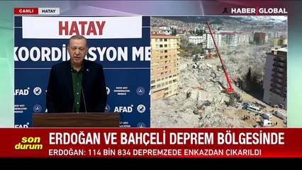 Cumhurbaşkanı Erdoğan: Şehirlerimizi yeniden ayağa kaldıracağız