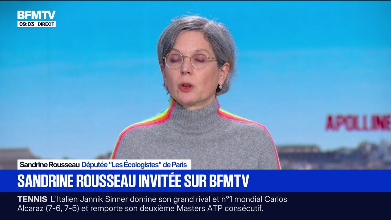 "Nous n'avons pas tous et toutes la même responsabilité dans le réchauffement climatique", assure Sandrine Rousseau (Les Ecologistes)