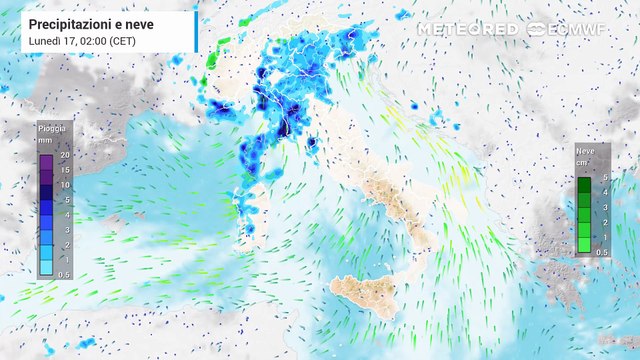 Perturbazione anche al sud, prima del vortice depressionario