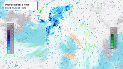 Perturbazione anche al sud, prima del vortice depressionario