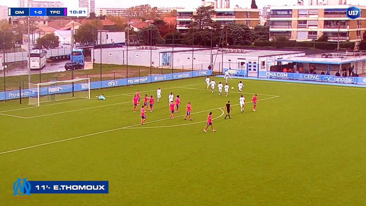 U17 I OM 3-0 TFC : Les buts