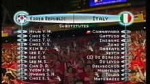 2002 FIFA World Cup - South Korea v. Italy (Round of 16) Part I/II