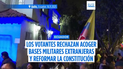 Duro revés para Noboa: Ecuador rechaza en referéndum acoger bases militares extranjeras y reescribir la Constitución