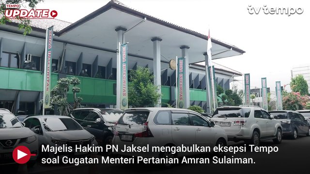 PN Jaksel Kabulkan Eksepsi Tempo dalam Gugatan Rp 200 M Amran Sulaiman