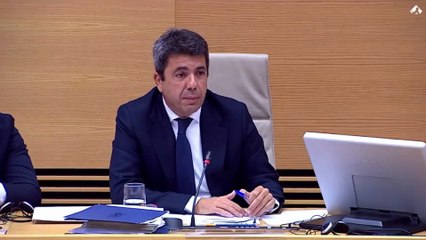 Mazón dice que la tarde de la dana fue "del restaurante a la calle de la Paz" y desde allí "andando hasta el Palau de la Generalitat"