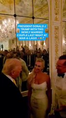 زيارة مفاجئة: الرئيس ترامب يشارك في لحظات الزفاف ويعلق على الجنة