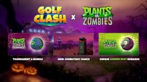 Golf Clash x Plants vs Zombies Official Halloween Event Trailer